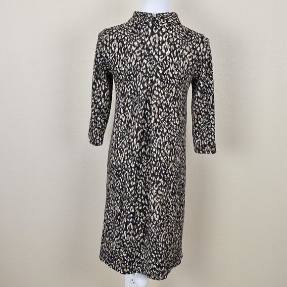 J.McLaughlin Sheila Sweater Dress Leopard - Picture 4 of 7
